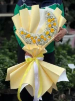 دسته گل طرح ماه