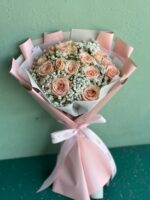 دسته گل مینیمال رز