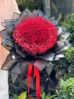 دسته گل طبیعی عاشقانه
