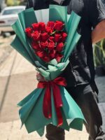 دسته گل تم قرمز
