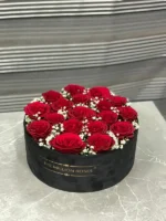 باکس گل رز قرمز و عروس