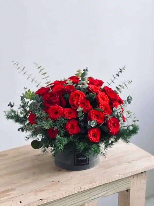باکس گل خواستگاری رز قرمز
