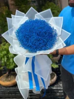 دسته گل ژیپسوفیلا آبی