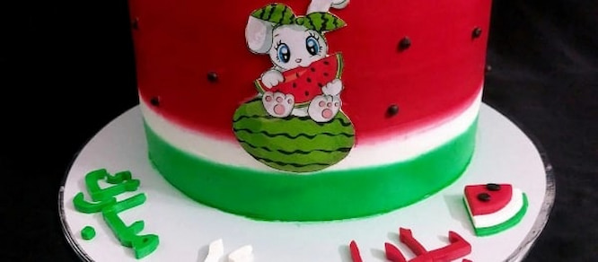 کیک هندوانه یلدا