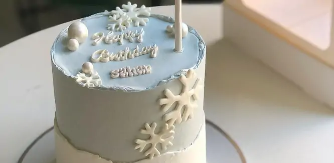 کیک زمستانی ساده