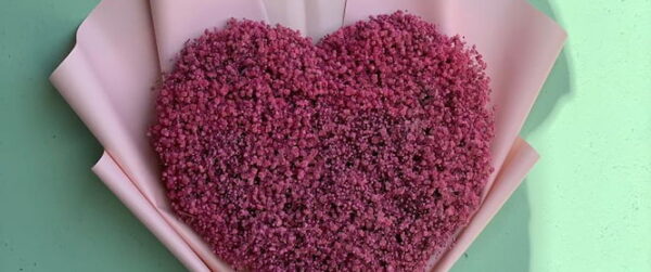 دسته گل ژیپسوفیلا قلبی