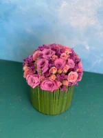 باکس گل شیشه ای رز مینیاتوری