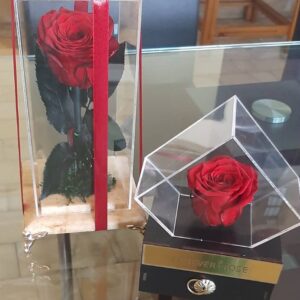 باکس پایه سنگ مرمر رز جاودان قرمز