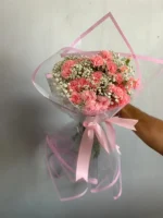 دسته گل میخک صورتی