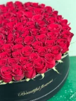 باکس گل 100شاخه رز