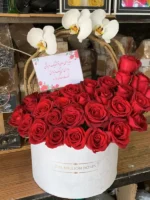 باکس گل خواستگاری رز قرمز