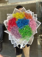 دسته گل ژیپسوفیلا رنگی