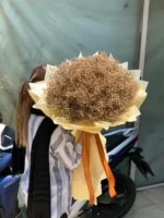 دسته گل ژیپسوفیلا طلایی