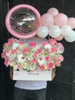 باکس گل نوزاد دختر