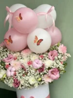 ایده باکس گل برای نوزاد دختر